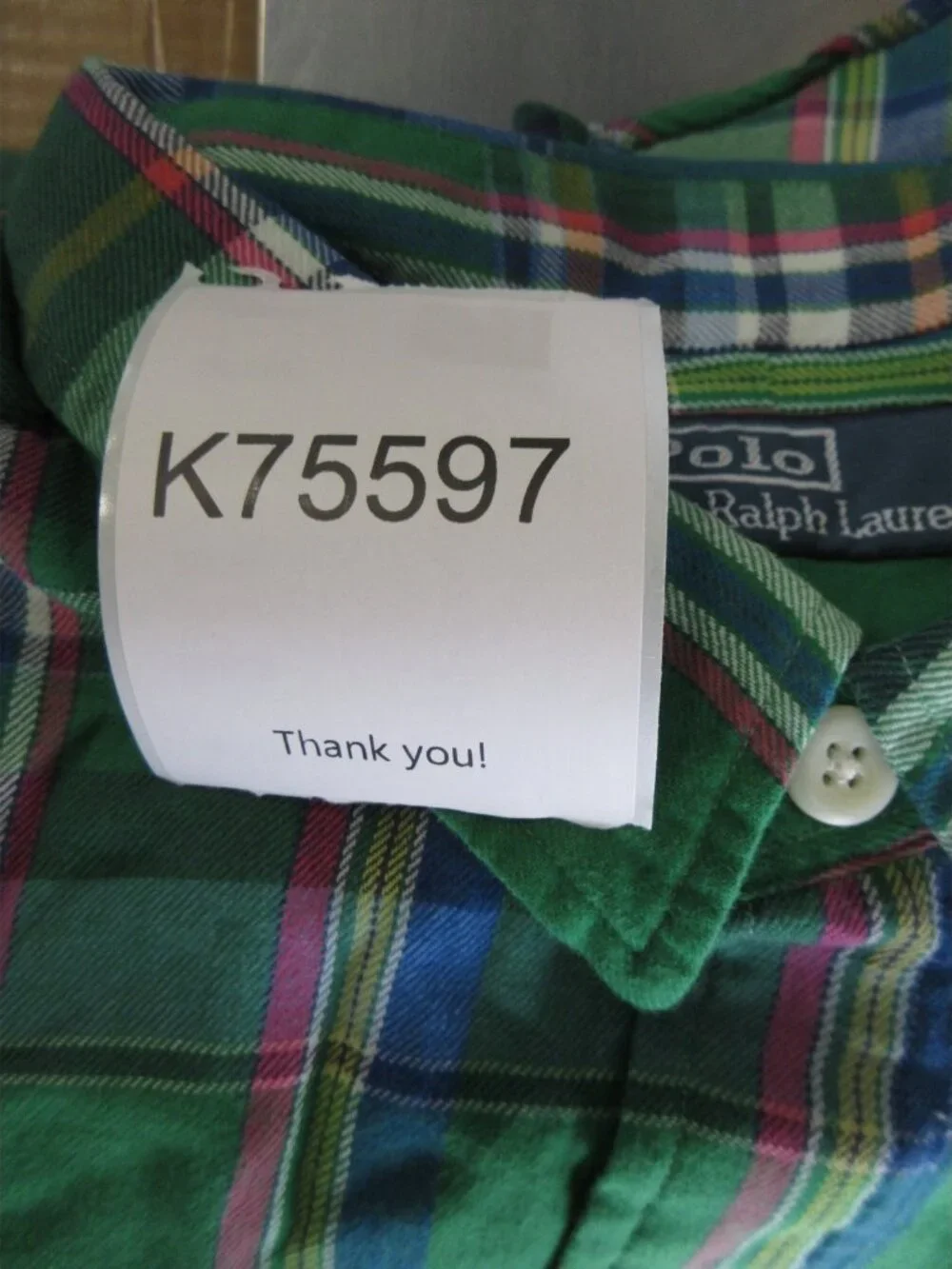 Polo Ralph Lauren Shirt 2XB Big Flannel Plaid Button Up Flap Pockets